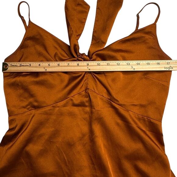 Abercrombie & Fitch Satin Tie Front Cami - Picture 7 of 8